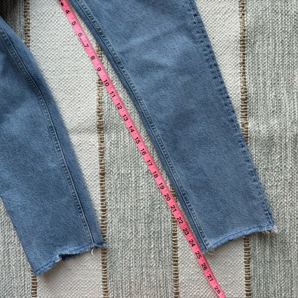 Zara Light Blue Slim Leg High Rise Cropped Jeans Women’s Size 6 - Picture 3 of 8